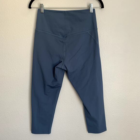 NWT Girlfriend Collective High Waist Capri Leggings in Monarch Blue - Picture 5 of 11